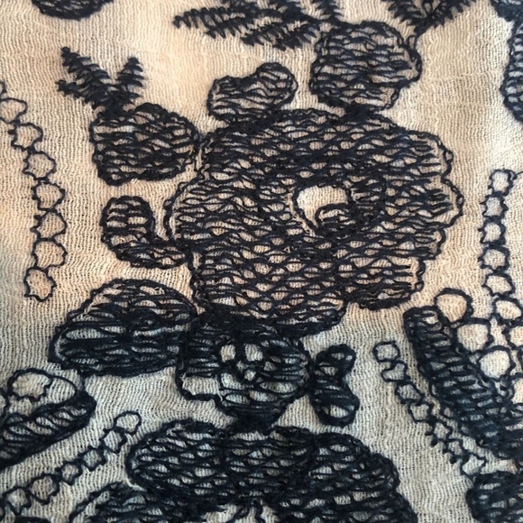 Figueroa & Flower White/Navy Blue Stitching Tunic Small - Picture 12 of 13